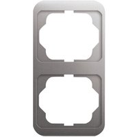 Busch-jaeger - Abdeckrahmen 2-fach Alpha nea platin Rahmen Elektro Thermoplast von Busch-Jaeger