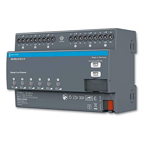 Busch-Jaeger Dimmaktor 6-fach DA/M.6.210.2.11 von Busch-Jaeger
