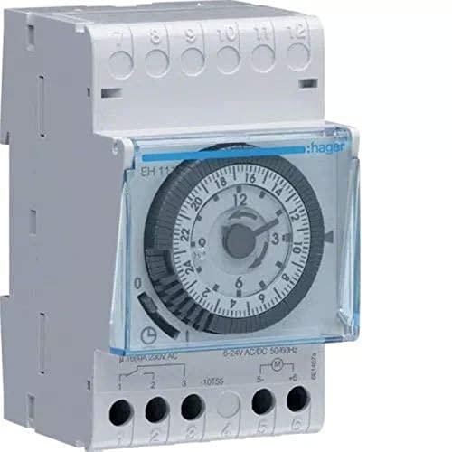 Hager EH111 Tagesschaltuhr 1S/16A 3PLE analog von Busch-Jaeger