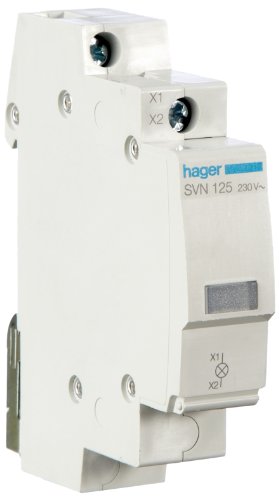 Hager SVN125 LED Leuchtmelder klar 230V AC von Hager