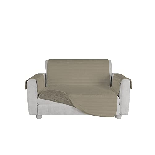 MB HOME Rutschfester Sofa Schonbezug Cozy, Turteltaube, Zweisitzer von Italian Bed Linen