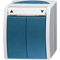 [NEUWERTIG] B-Ware Busch Jaeger Feuchtraum Schalterprogramm Jalousie Schalter Taster Ocean Grün von Busch-Jaeger