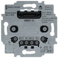 [NEUWERTIG] Busch Jaeger Serienrelais Einsatz Flex Relais Schaltgerät Schwarz 2 Kanal B-Ware von Busch-Jaeger