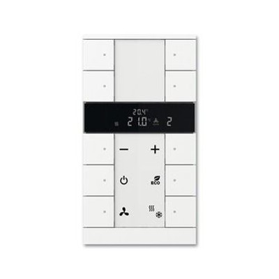 Raumtemperaturregler UP KNX std-ws glz Bussystem KNX Bedienelement m.Display von Busch-jaeger