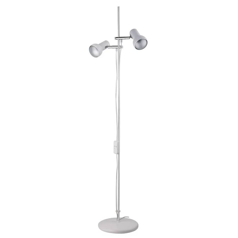 Busch 2 Flammige Stehleuchte Eifel Weiß Stehlampe Lampe Siehe Text/Foto B-Ware von Busch