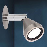 Gebraucht] Busch Led Wandleuchte Mini Schwenkbar Nickel 3.000 k Wandlampe Lampe Leuchte Spot B-Ware von Busch