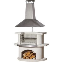 BUSCHBECK Gartengrillkamin »Venedig«, 110 cm - weiss von Buschbeck
