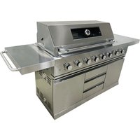 BUSCHBECK Outdoor-Küche, Grillfläche: 96 x 45 cm, mit Unterschrank - silberfarben von Buschbeck