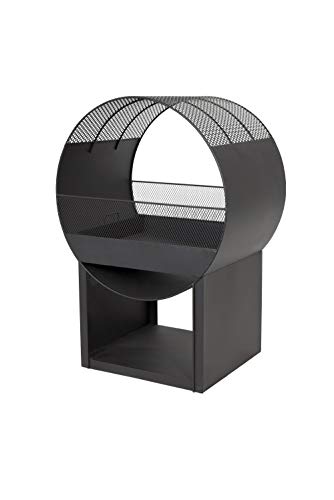 Buschbeck Design Feuerschale 'Porthole', Edelstahl, ca. 56 x 40 x H80 cm von Buschbeck