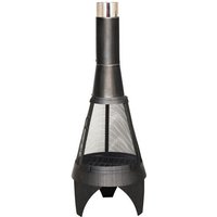 Gartenkamin Mesh Colorado l Schwarz-Silber Feuerschale - Buschbeck von Buschbeck