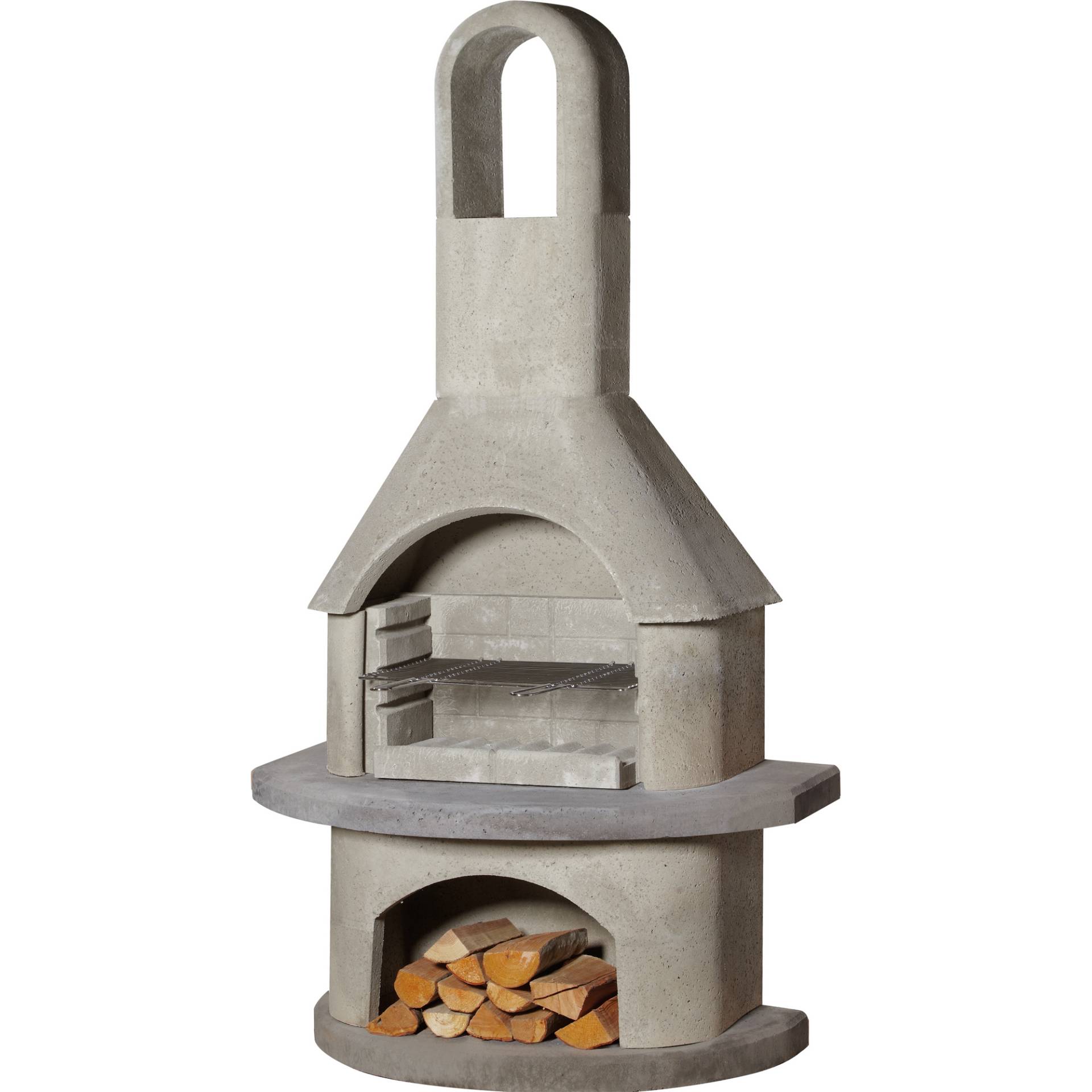 Buschbeck Grillkamin 'Alicante' betonfarben/anthrazit 110 x 203 x 65 cm Buschbeck Grillkamin 'Alicante' betonfarben/anthrazit 110 x 203 x 65 cm von Buschbeck