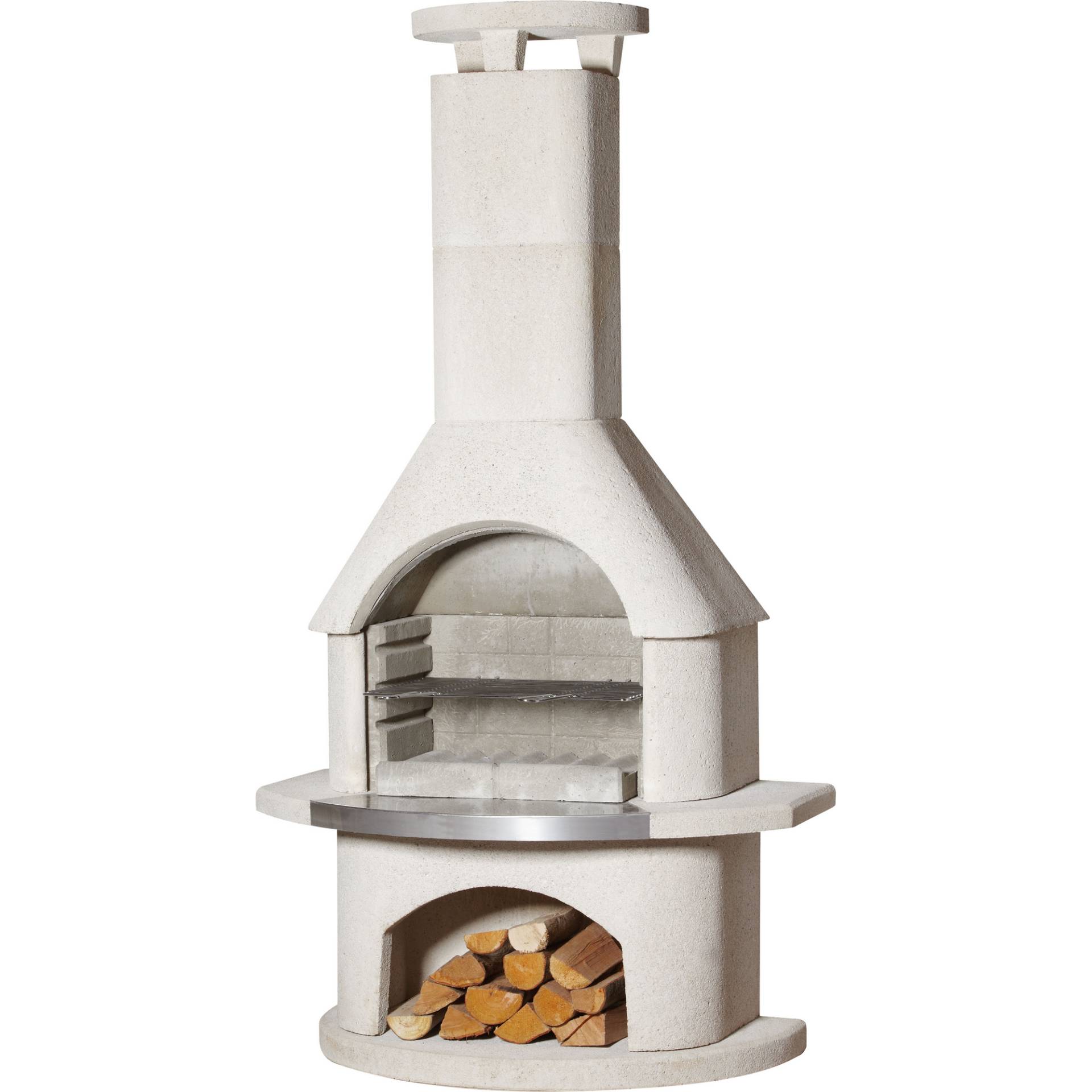 Buschbeck Grillkamin 'Elba' weiß 110 x 206 x 65 cm Buschbeck Grillkamin 'Elba' weiß 110 x 206 x 65 cm von Buschbeck