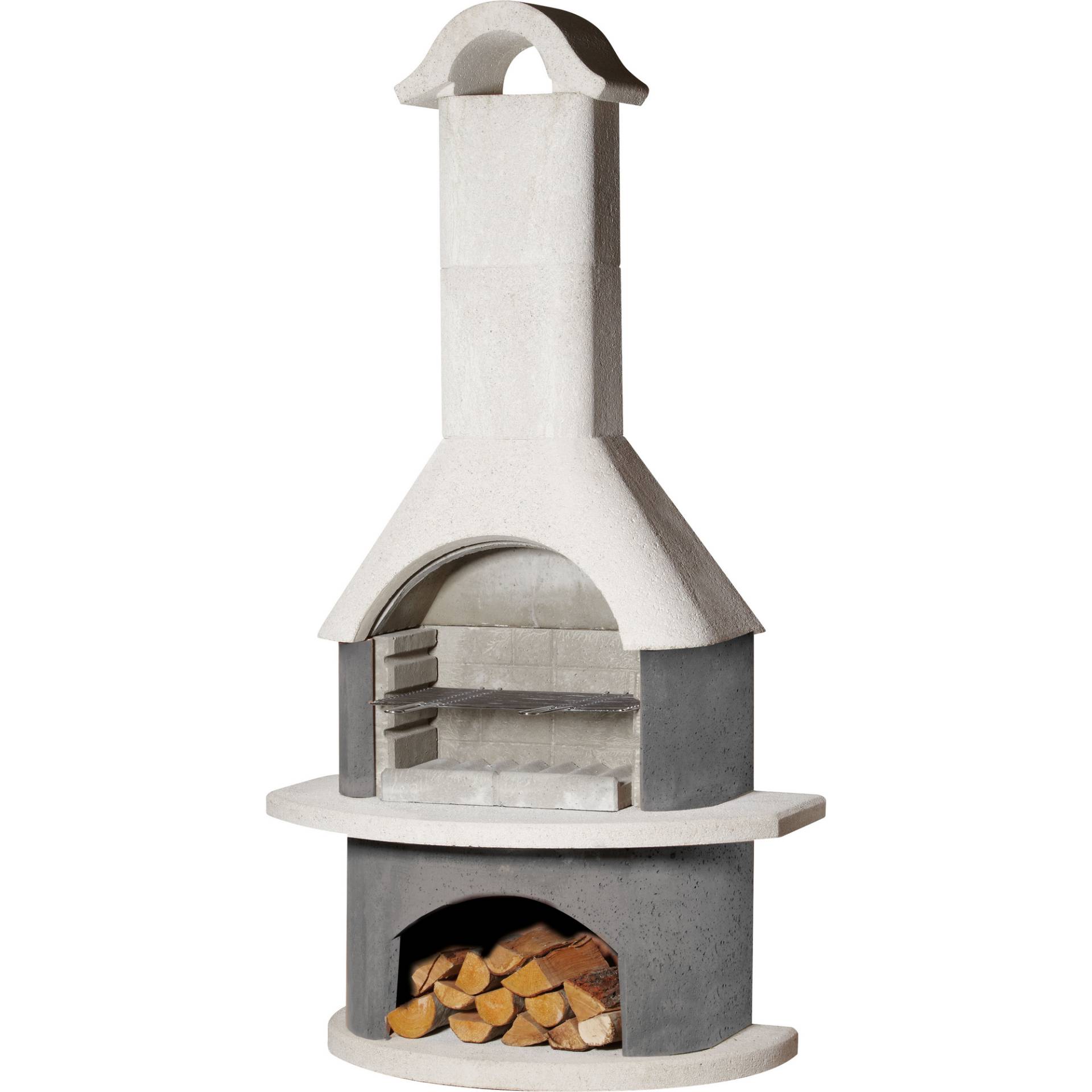 Buschbeck Grillkamin 'Meran' weiß/anthrazit 110 x 210 x 65 cm Buschbeck Grillkamin 'Meran' weiß/anthrazit 110 x 210 x 65 cm von Buschbeck