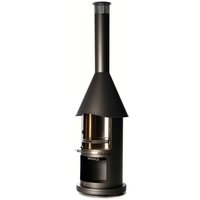 Buschbeck - Edelstahlkamin Auckland dunkelgrau L65 x B65 x H230 cm von Buschbeck