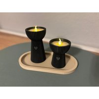 2Er Set Teelichtständer Optional Mit Tablet von BuschisPrintbase