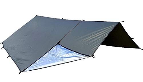 Bushmen Thermo Tarp 2 x 3 Meter, Regendach, Isolierung, Kälteschutz, Hitzeschutz von Bushmen