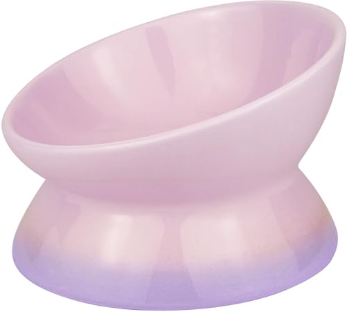 Busnos Katzennapf Erhöht Futternapf Katze Hund Fressnapf 15.5x15.5x11 cm Keramik Wassernapf Schöne Lila Katzennäpfe Trinknapf Cat Bowl Katzen und Kleiner Hund Zubehör Essen Teller Futterstation Busnos Katzennapf Erhöht Futternapf Katze Hund Fressnapf 15.5x15.5x11 cm Keramik Wassernapf Schöne Lila Katzennäpfe Trinknapf Cat Bowl Katzen und Kleiner Hund Zubehör Essen Teller Futterstation von Busnos