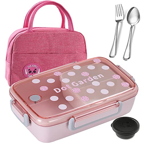 Lunchbox Erwachsene 1200ml Bento Box garten Brotdose mit Fächern Frühstücksbox Auslaufsicher Brotzeitbox mit Unterteilung Vesperdose Schule Jausenbox Trennwand Bento Box Groß Dosen von Busnos