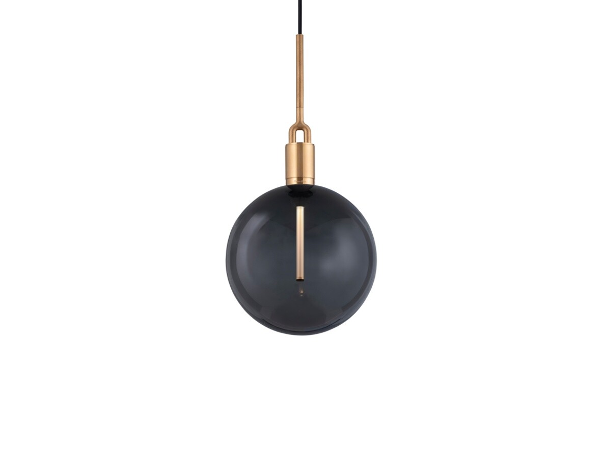 Buster+Punch - Forked Globe Pendelleuchte Dim. Large Smoked/Brass Buster+Punch von Buster+Punch