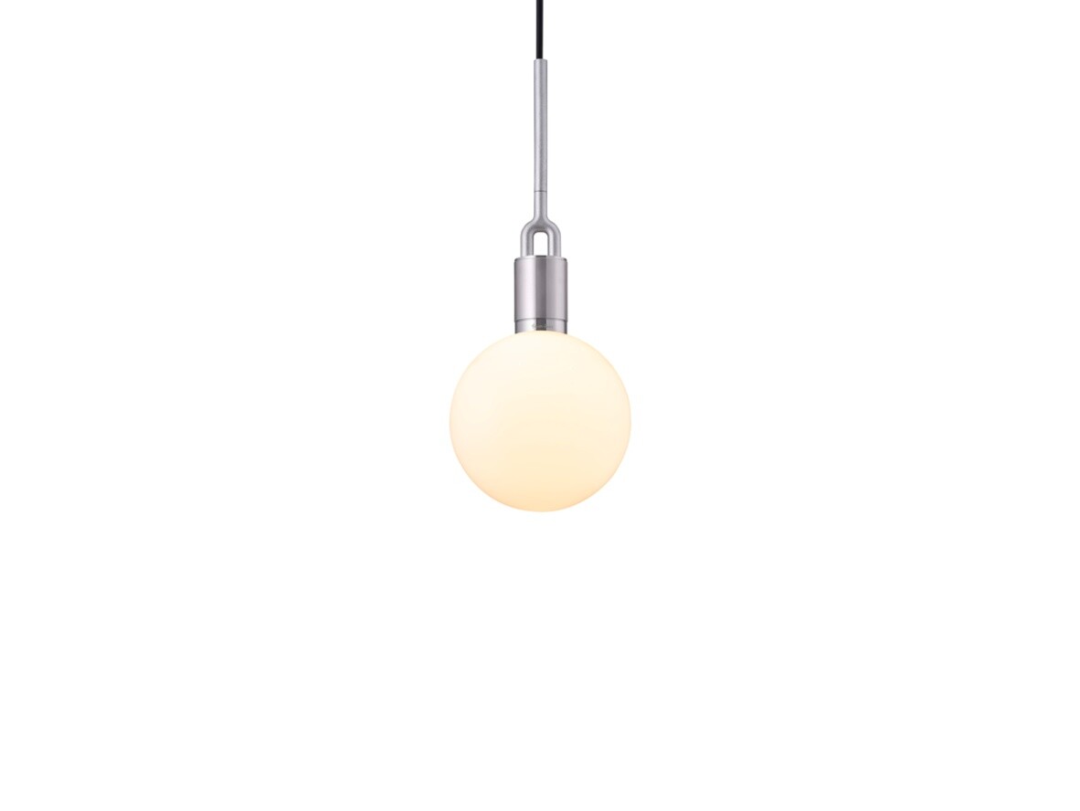 Buster+Punch - Forked Globe Pendelleuchte Dim. Medium Opal/Steel Buster+Punch von Buster+Punch