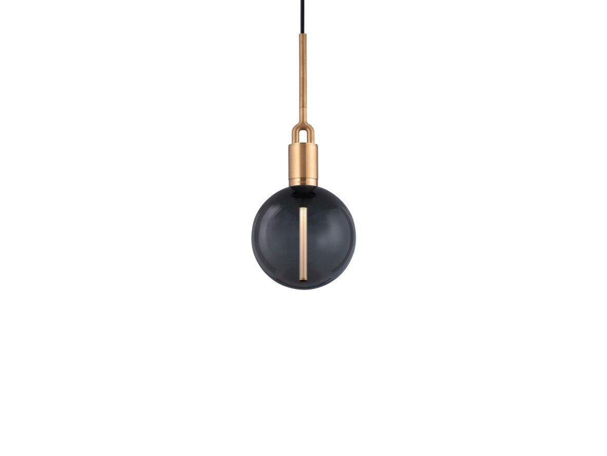 Buster+Punch - Forked Globe Pendelleuchte Dim. Medium Smoked/Brass Buster+Punch von Buster+Punch