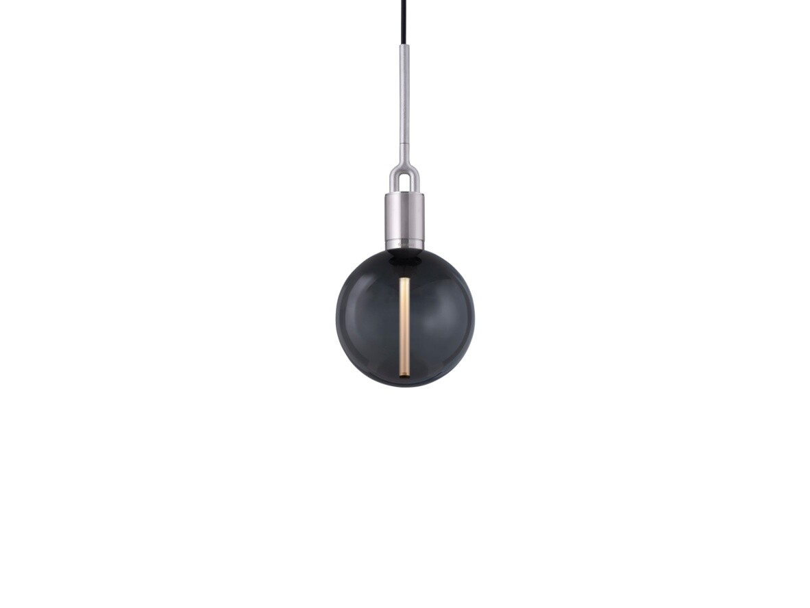 Buster+Punch - Forked Globe Pendelleuchte Dim. Medium Smoked/Steel Buster+Punch von Buster+Punch