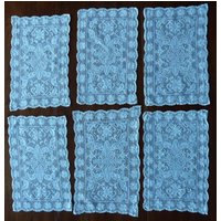 Sechs Fancy Tee Oder Mittagessen Geknotete Spitzen Tischsets von BustlesandBonnets