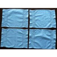 Vier Tischsets Aus Leinen Filet von BustlesandBonnets