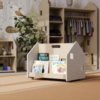 Mobiles Bücherregal Für Kinder Im Alter Von 1-7 Jahren. Aus Holz. Montessori-Möbel Mobiles Bücherregal Für Kinder Im Alter Von 1-7 Jahren. Aus Holz. Montessori-Möbel von BusyKidsEU