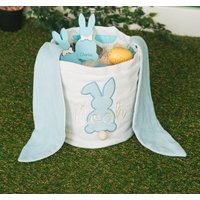 Baby Junge Osternest. Personalisierte Häschenkorb. Osterei-Korb. Stoffkorb Mit Namen. Personalisierter Osterkorb. Spielzeugaufbewahrung Für Kinder von BusyPuzzle
