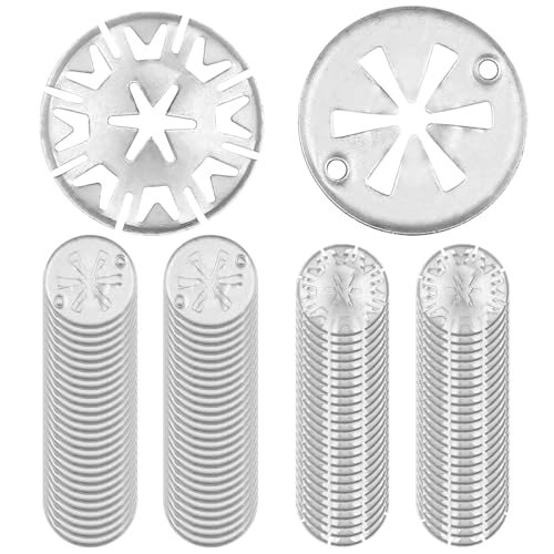 100 Stück Auspuff-Hitzeschild-Reparaturset, 30 mm Klemmscheiben, Hitzeschutzplatte, Reparatur-Set für Auto-Hitzeschild-Clips, Metallverriegelung, Wärmedämmungsscheiben, kompatibel mit den meisten von But Oswetf