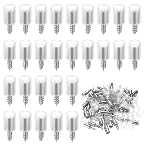 50 Regalbodenträger Ø7.3mm, Selbstschneidende Schrauben Einlegeboden Halter, Regalbodenhalter, Regalhalterung für Bücherregal Möbel Schrankboden Halter, (transparent) 50 Regalbodenträger Ø7.3mm, Selbstschneidende Schrauben Einlegeboden Halter, Regalbodenhalter, Regalhalterung für Bücherregal Möbel Schrankboden Halter, (transparent) von But Oswetf
