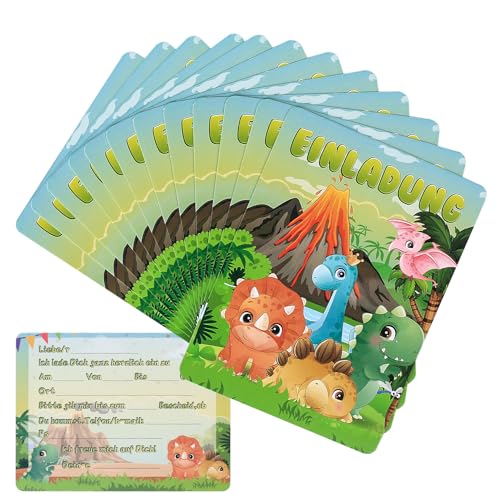 But Oswetf Einladungskarten Kindergeburtstag, 12er Set Cartoon Einladungskarten Kindergeburtstag Junge Mädchen, Deutsche Geburtstags Einladungskarten für Kinder Geburtstag Partys (Dinosaurier 1) But Oswetf Einladungskarten Kindergeburtstag, 12er Set Cartoon Einladungskarten Kindergeburtstag Junge Mädchen, Deutsche Geburtstags Einladungskarten für Kinder Geburtstag Partys (Dinosaurier 1) von But Oswetf