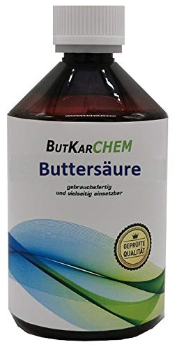ButKarCHEM (Synthese LabArt.467428 ml Buttersäure *Gebrauchsfertig* Made by Karbid 24 (Varianten 250ml-10Liter) (1x250ml) von ButKarCHEM