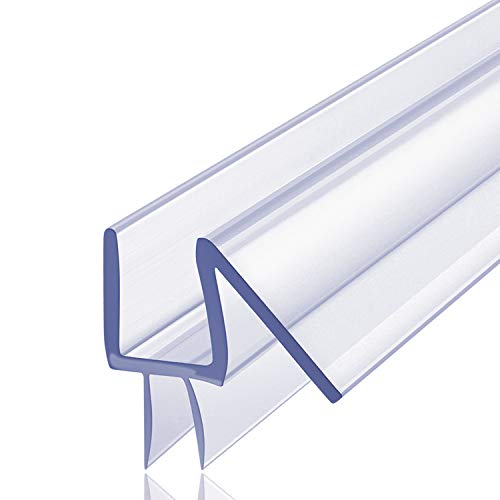 Butecare Premium rahmenlose Duschtür-Bodendichtung – Glastür-Seitendichtung (0,95 x 99,1 cm, transparentes Vinyl) von Butecare