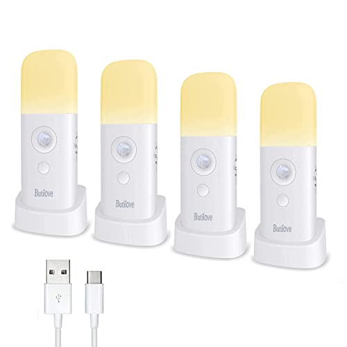 Butilove Nachtlicht mit Bewegungsmelder 4 Stück,Wiederaufladbar,Tragbar,mit USB-Kabel,Kabellose Wandleuchte mit Automatischem Ein-und Ausschalten,für Schrank,Küche,Schlafzimmer Butilove Nachtlicht mit Bewegungsmelder 4 Stück,Wiederaufladbar,Tragbar,mit USB-Kabel,Kabellose Wandleuchte mit Automatischem Ein-und Ausschalten,für Schrank,Küche,Schlafzimmer von Butilove