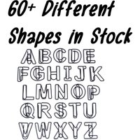 Single Count Büroklammern, Zahlen Buchstaben Alphabet Initialen Monogramm Schwarz, - Wählen Sie Ihren Lieblingsbuchstaben Von A Bis Z Oder Eine von ButlerintheHome