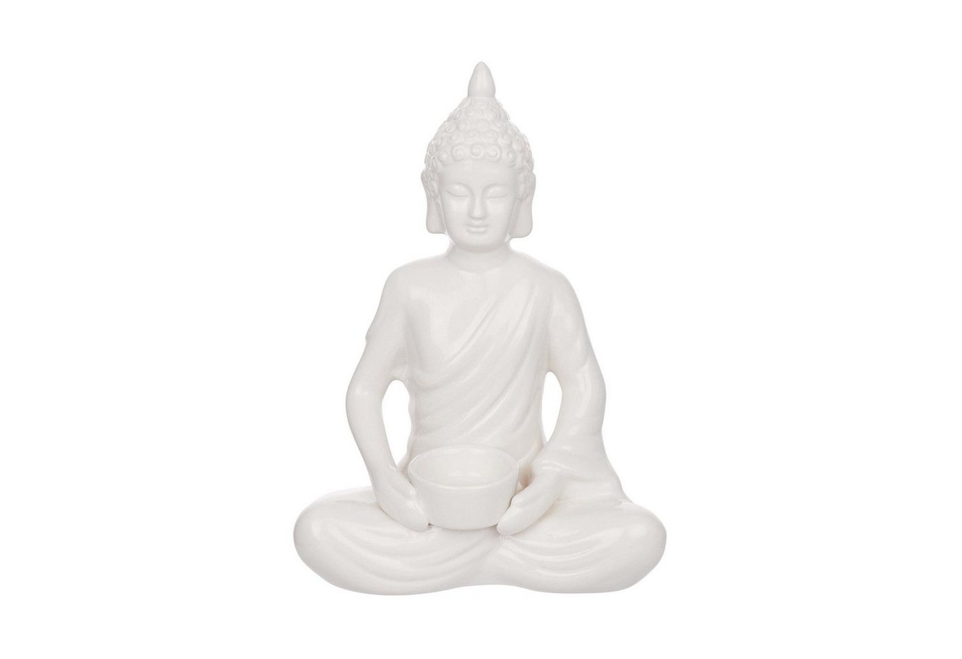 BUTLERS Teelichthalter BUDDHA Deko Statue mit Teelichhalter Höhe 29cm von Butlers