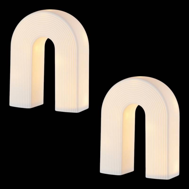 Butlers Led Tischleuchte Rainbow Tischlampe Tischlicht Leuchte 2 Stück B-Ware von Butlers