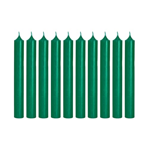 BUTLERS Stabkerzen - 10x Tafelkerzen - Durchgefärbte Lange Kerzen - Stabkerze bunt für charmante Atmosphäre und stilvolle Akzente von BUTLERS