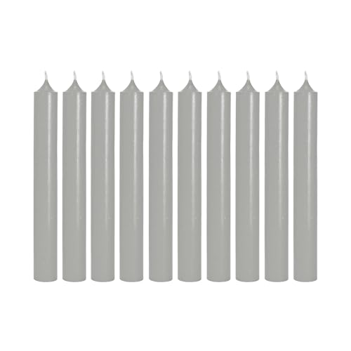 BUTLERS Stabkerzen - 10x Tafelkerzen - Durchgefärbte Lange Kerzen - Stabkerze bunt für charmante Atmosphäre und stilvolle Akzente von BUTLERS