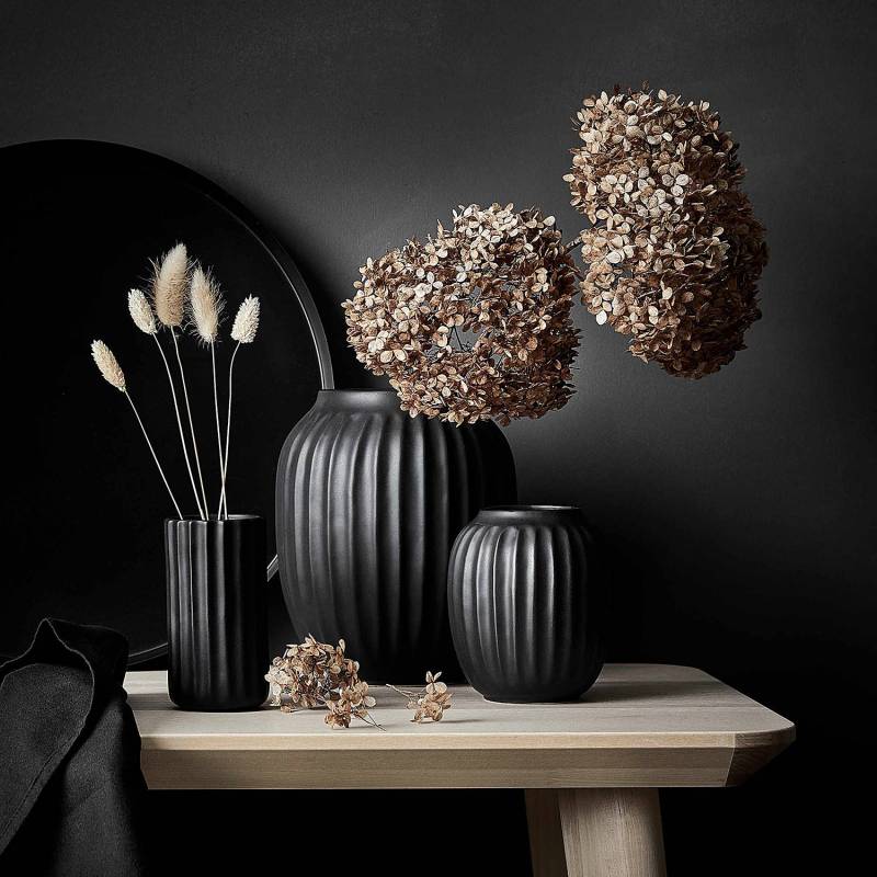 home24 Vase LIV 20cm Schwarz von home24