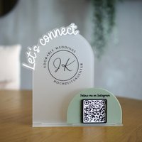 Personalisiertes 3D Tischschild Mit Firmenlogo Und Qr Code - Business Schild Für Marketing von ButterflyDesignsDE