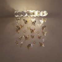 Baby-Mobile-Lichter, Schmetterlings-Mobile, Mobile Led, Krippen-Mobile Mit Lichtern, Schmetterlings-Mobile Gold-Schmetterlings-Papier-Kronleuchter von ButterflyMobile