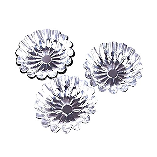 Butterme 50pcs Egg Tart Aluminium Blumen Wiederverwendbare Cupcake und Muffin Backen Cup Kuchen Kuchen Plätzchen Form Gefüttert Mould Zinn Backen Werkzeug von iSpchen