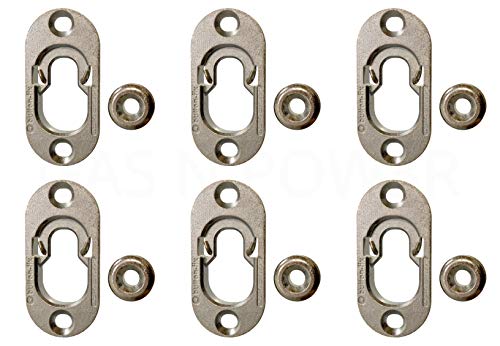 Button Fix Typ 1 Metall-Fix-Halterung mit Edelstahl-Haltefeder für feuerfeste Paneele, Marine-Innenräume, Vibrations- und Schock-getestet, 6 Stück von Bigcago