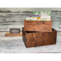 Catch All Tablett - Verschachtelte Tabletts Mit Griffen Teedose Fernbedienungskorb Organisationstablett Made in America von ButtonsAndPearl