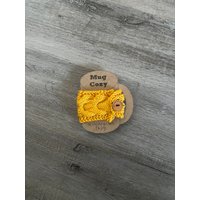 Gelb Zopfmuster Becher Gemütlich von ButtonsandYarnOHMY
