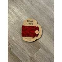 Tief Rot Zopfmuster Tasse Gemütlich von ButtonsandYarnOHMY