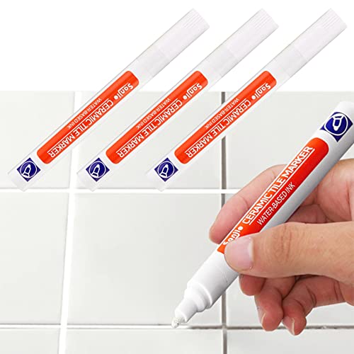 Fliesenstift, Fugenstift, Fugen Reparatur Stift, Wasserdicht Erneuern Reparatur Marker Fugenstift, Fugenfüller Stift für Reparatur von Fliese Wand Boden Badezimmer und Küche(Vor Gebrauch schütteln) von Butyeak